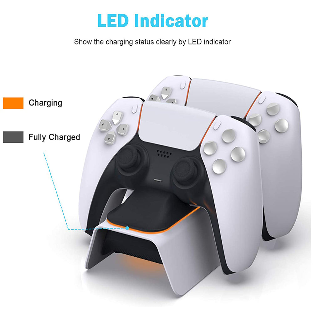 DOBE TP5-0521B Upgraded Charger Station with LED Indicator High Speed Fast Charging Dock for Sony PS5 DualSense Controller DOBE TP5-0521B Upgraded Charger Station with LED Indicator High Speed Fast Charging Dock for Sony PS5 DualSense Controller